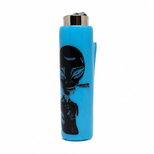 Buy Ubuntu - Smoking Alien Glow Clipper LIGHTER | Slimjim India