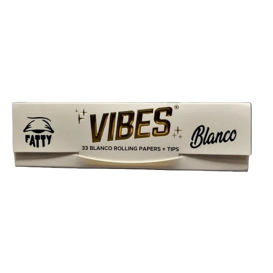 Buy Vibes - Rolling Papers + Tips - Fatty Size (Blanco) Paper | Slimjim India