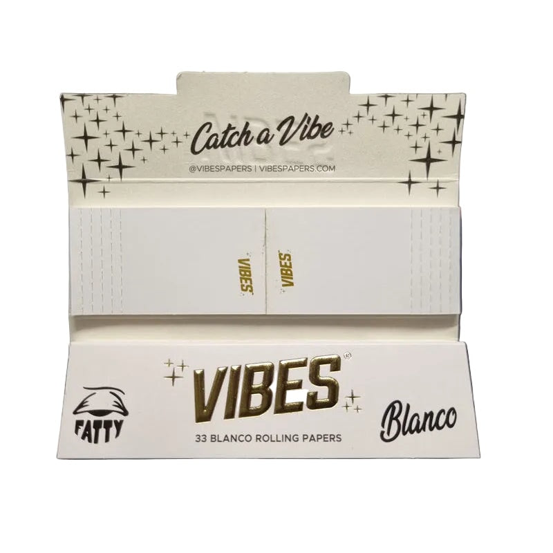 Load image into Gallery viewer, Buy Vibes - Rolling Papers + Tips - Fatty Size (Blanco) Paper | Slimjim India
