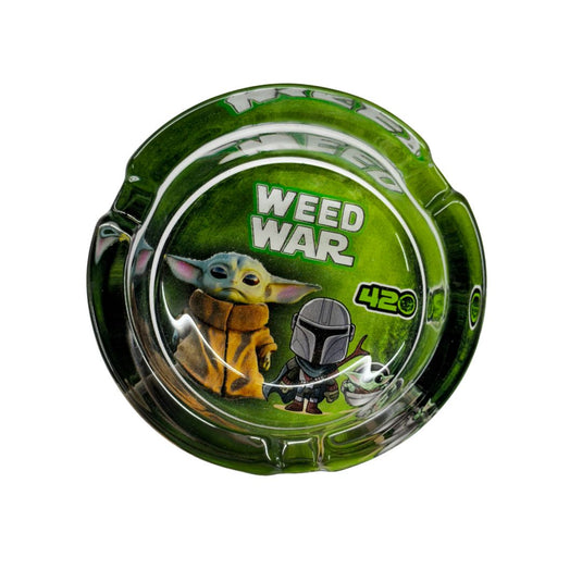 Buy War - Glass Ashtray Ashtray Green | Slimjim India