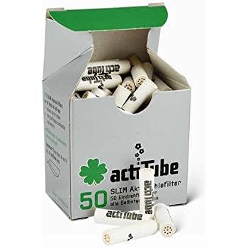 Acti Tube Slim (Box of 50) Cotton Filters Actitube 