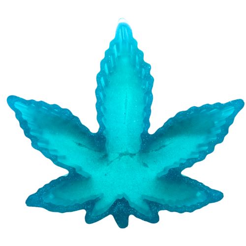 Load image into Gallery viewer, Buy BK - Weed Leaf Ashtray (Teal) Ashtray | Slimjim India
