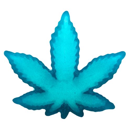 Load image into Gallery viewer, Buy BK - Weed Leaf Ashtray (Teal) Ashtray | Slimjim India
