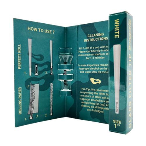 Buy Bongchie - Glass Filter (Tip + Roll) Rolling Papers + Tips | Slimjim India