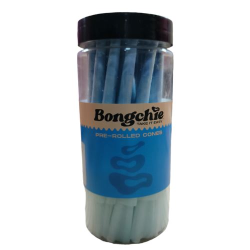 Load image into Gallery viewer, Buy Bongchie - Perfect Roll Blue Jar (King Size Cones) Pre Rolled Cones | Slimjim India
