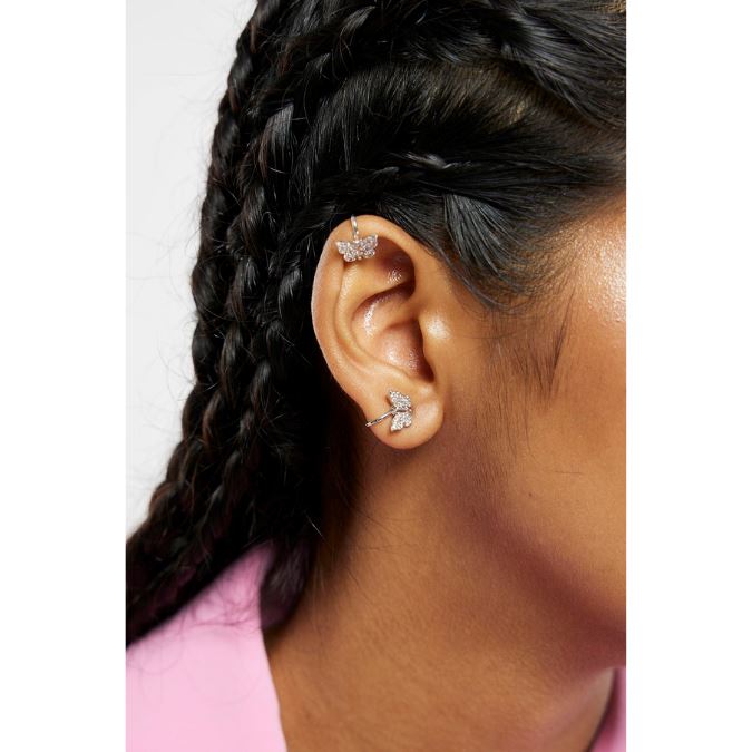 Load image into Gallery viewer, Buy BUTTERFLY EAR CUFFS - Earrings EARRINGS | Slimjim India
