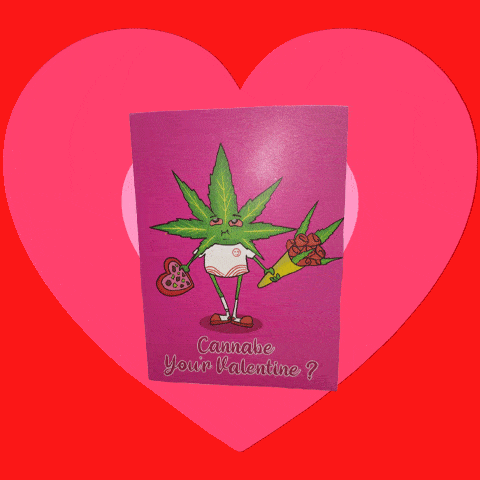 Load image into Gallery viewer, Cannabe Your Valentine? Hi Card Greeting Card Slimjim 
