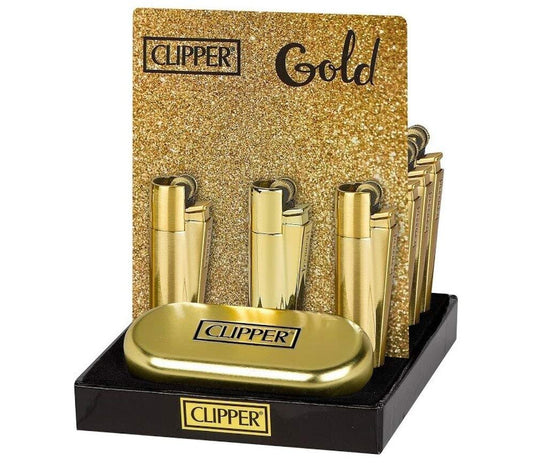 Buy Clipper Metal Lighter (Gold) Online | Slimjim India 