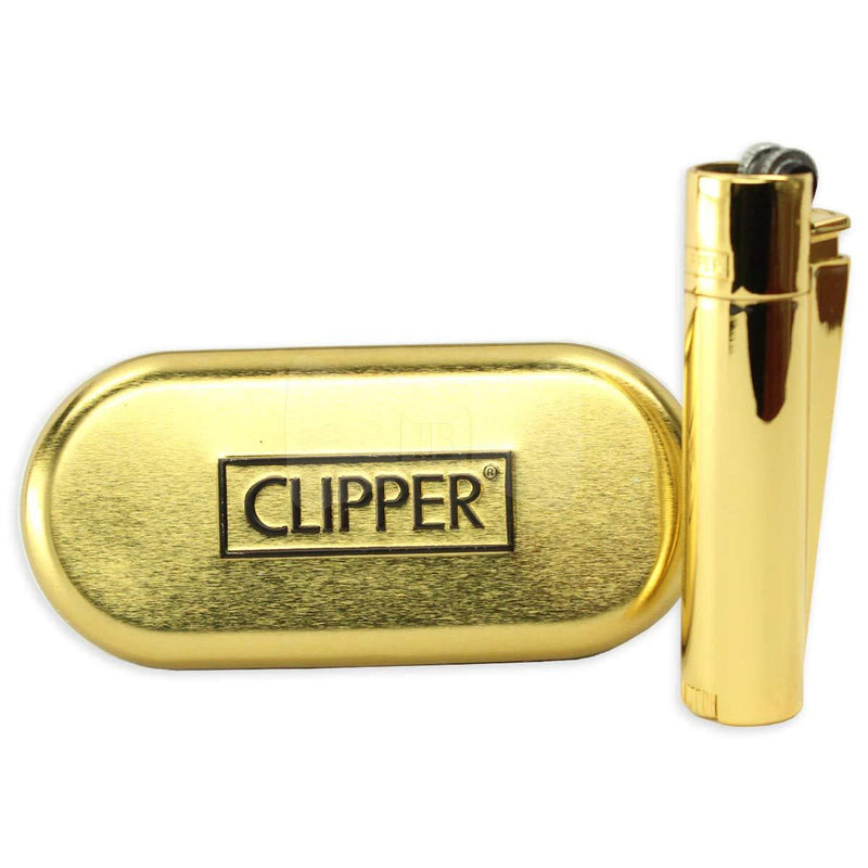 Load image into Gallery viewer, Buy Clipper Metal Lighter (Gold) Online | Slimjim India 
