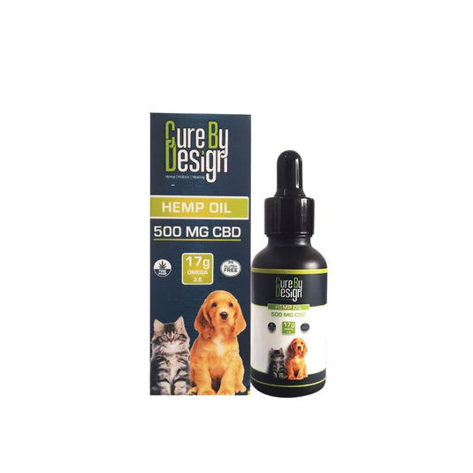 Buy Cure By Design - Hemp Oil for Pets (500mg CBD) Hemp Oil | Slimjim India