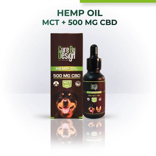 Buy Cure by Design Hemp Oil for Pets with 500mg CBD (MCT)  from  Hempivate