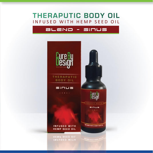 Buy Cure By Design  Theraputic body oil (Sinus) from Hempivate 