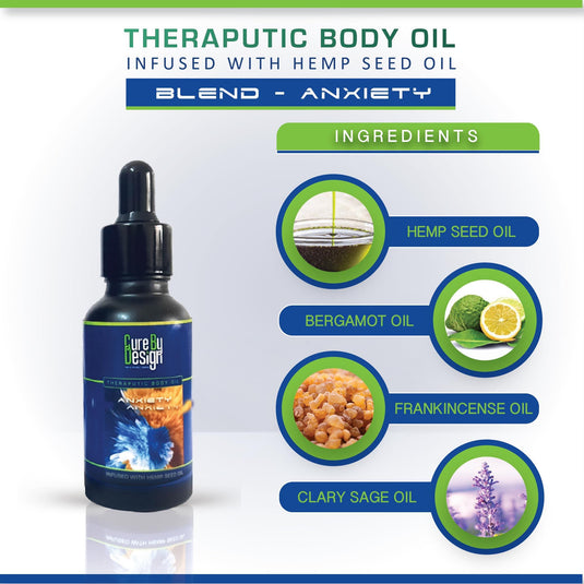 Buy cure By design Hemp infused body oils from hempivate