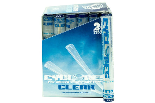 Cyclones Clear Pre Rolled Cones - Natural Smokeables Cyclones 