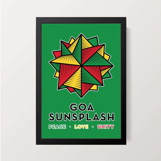 "Goa Sunsplash 2020 Green" Wall Decor Wall Decor Party Pad | Slimjim India