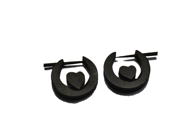 Hearts - Handcrafted Boho Earrings (Wooden) (BOGO) earrings Slimjim Online 