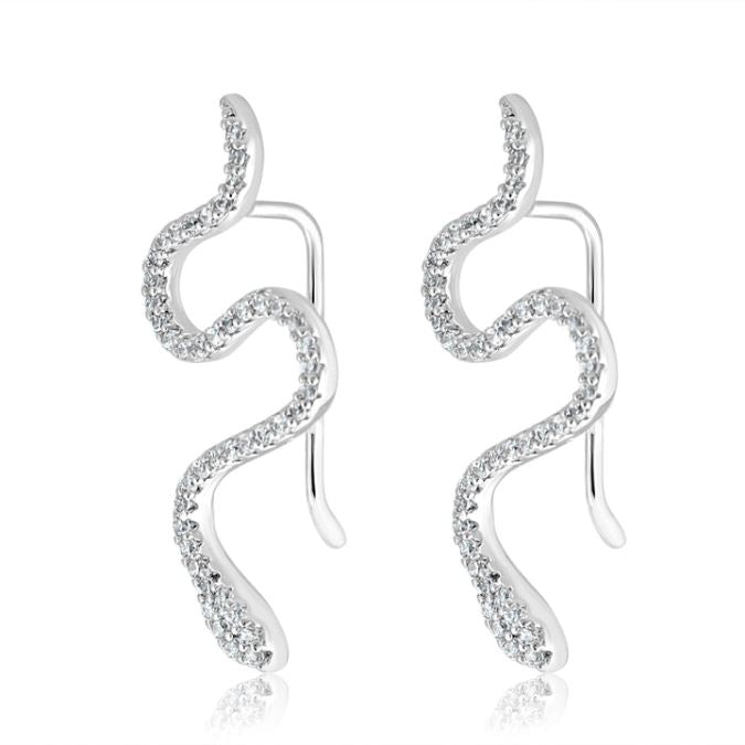 Load image into Gallery viewer, Buy Wrapgame Collection | ICED SARPA EAR CUFFS - Earrings | Slimjim India
