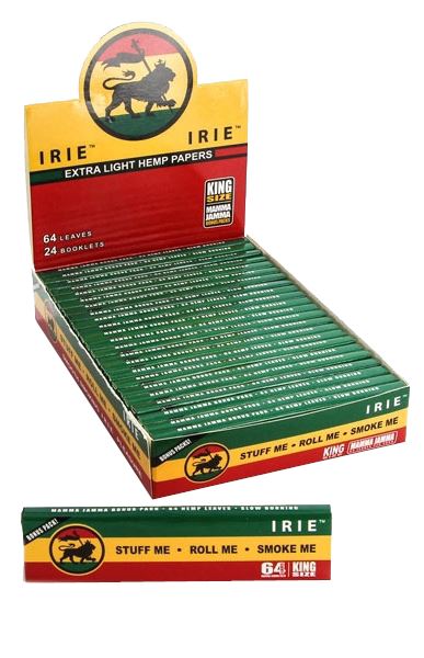 IRIE King Size Pure Hemp Papers Paraphernalia irie 