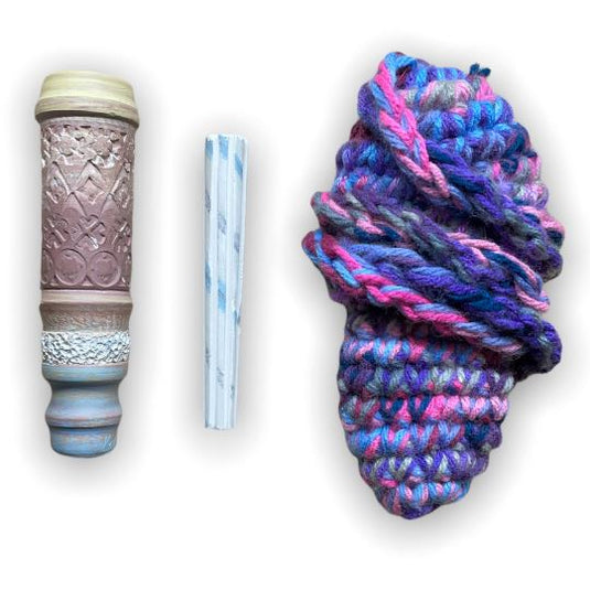 Kaseki Handmade Chillum - Monogram (11cm) | Italian Chillum Online | Slimjim.in
