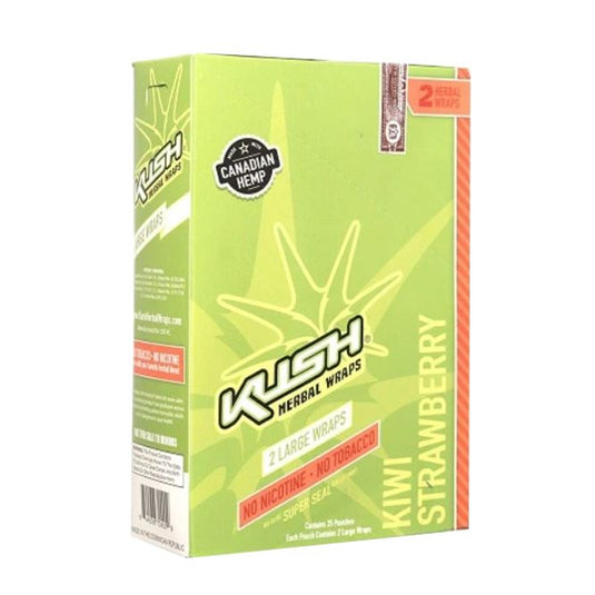 Kush Herbal Wraps - Strawberry Kiwi (Pack of 25) blunts Kush 