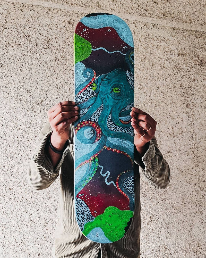 Load image into Gallery viewer, Octopi - Skate deck (Hand Painted) Decor Slimjim 
