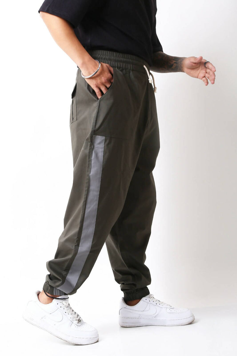 Load image into Gallery viewer, Buy Olive &amp; Grey Dexter Loose Pant Harem Pants | Slimjim India
