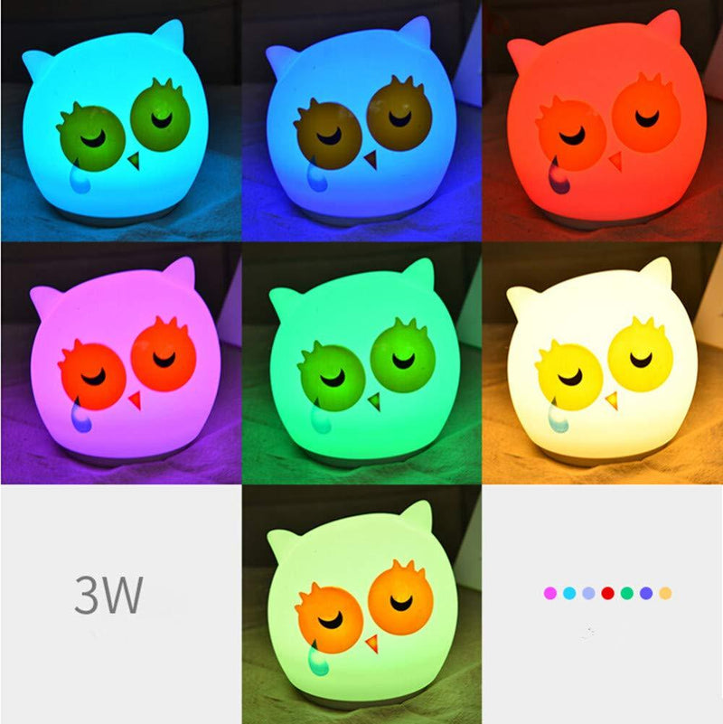 Load image into Gallery viewer, Owl Colour Changing Night Lamp lamp Slimjim 
