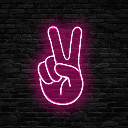 Peace Neon Signage (30 x 19)cms Gift Set Slimjim Online 