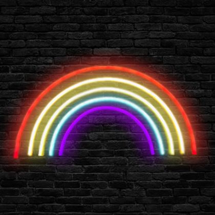 Pride Rainbow Neon Signage (30 x 15)cms Gift Set Slimjim Online 
