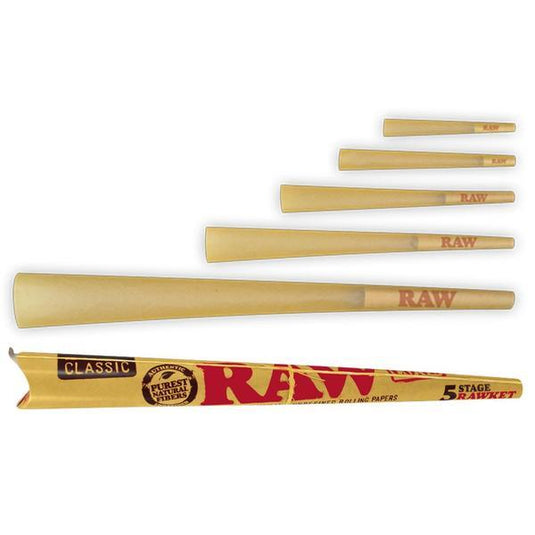 RAW Classic - 5 Stage RAWket Pre-rolled Cone RAW 