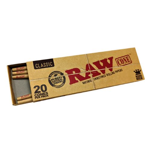 Buy RAW Classic - King Size Cones (Pack of 20) on Slimjim India