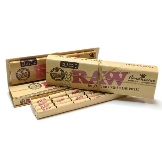 Raw Connoisseur - Classic + Pre Rolled Tips Paraphernalia HBI 