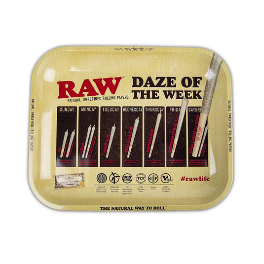 Buy RAW Daze Of The Week Metal Rolling Tray Rolling Tray | Slimjim India