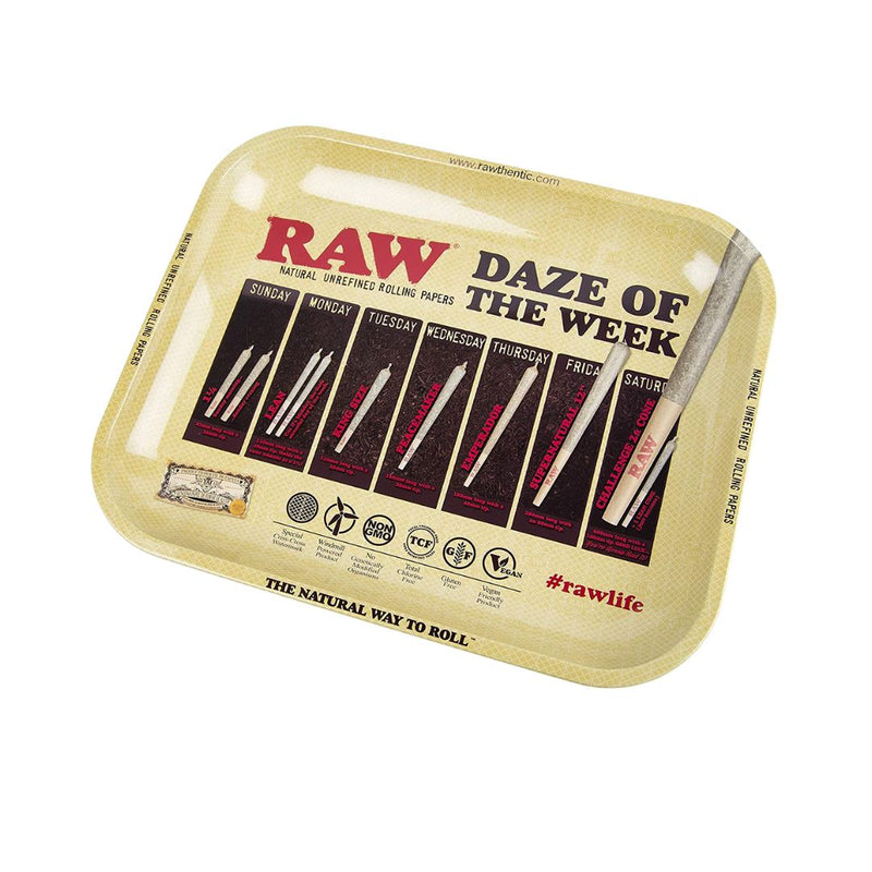 Load image into Gallery viewer, Buy RAW Daze Of The Week Metal Rolling Tray Rolling Tray | Slimjim India
