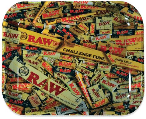 RAW Mix Metal Rolling Tray Rolling Tray RAW Medium 