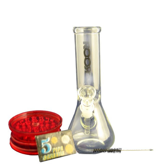Roor Beaker Glass Bong - 6 Inch Glass Slimjim Online Black 