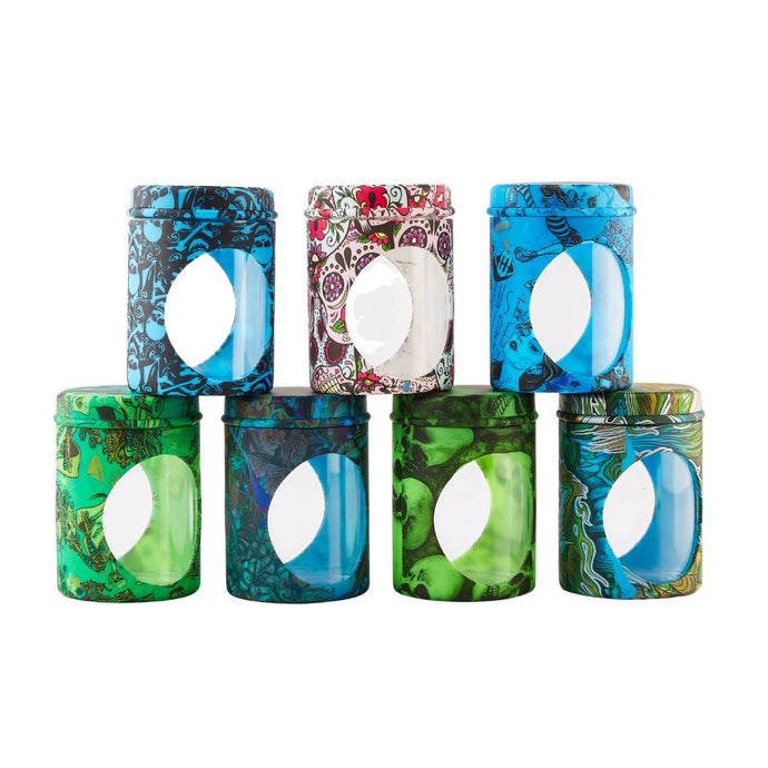 Buy Silicone & Glass Stash Jar Storage Jars | Slimjim India