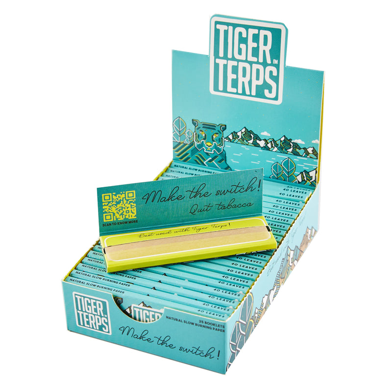 Load image into Gallery viewer, Buy Slimjim Natural 1 1/4th Paper ( Tiger Terps Baby Blue Edition) | Slimjim India
