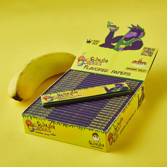 Slimjim Slushies- Banana Split (Box of 25) Paraphernalia Slimjim 
