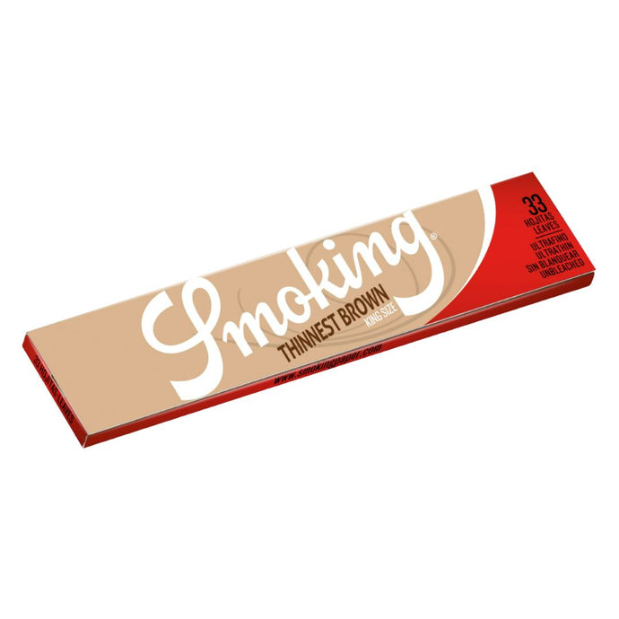 Buy Smoking Brown Thinnest King Size rolling papers | Slimjim India