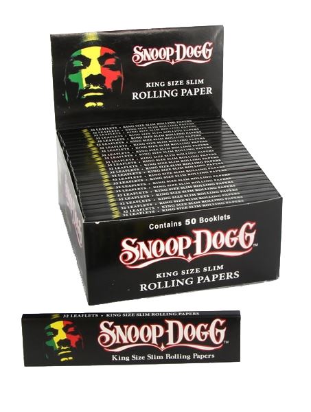 Snoop Dogg King Size Slim Rolling Papers (Pack of 50) Paraphernalia blunt wraps 
