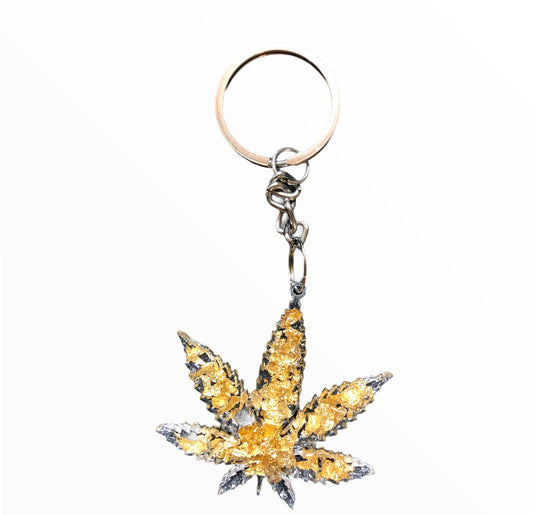 The Leaf - Keychain keychain Jabra Junction Gold Flakes 