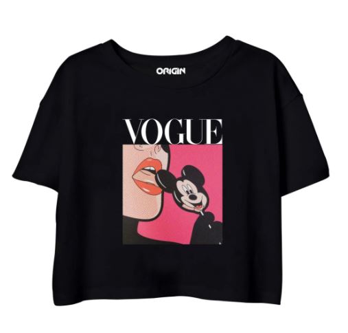 Vogue Mickey Mouse Crop Top Clothing Know Your Origin 