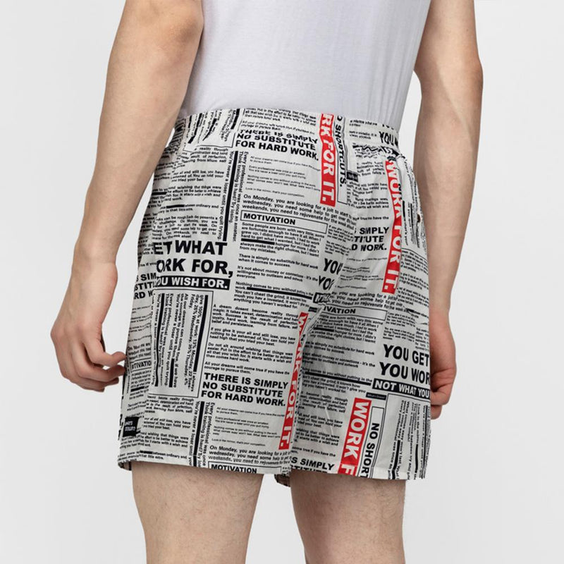 Load image into Gallery viewer, White Motivational Quotes Boxers Boxers Whats&#39;s Down 
