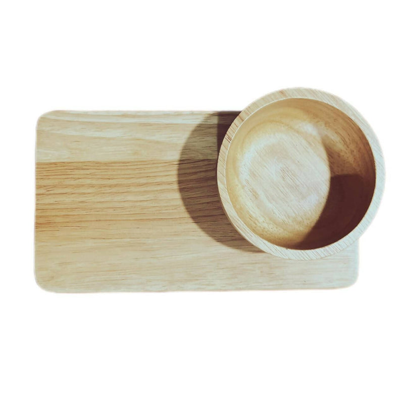 Load image into Gallery viewer, Buy Wooden Rolling Tray Set with Bowl Rolling Tray Set | Slimjim India
